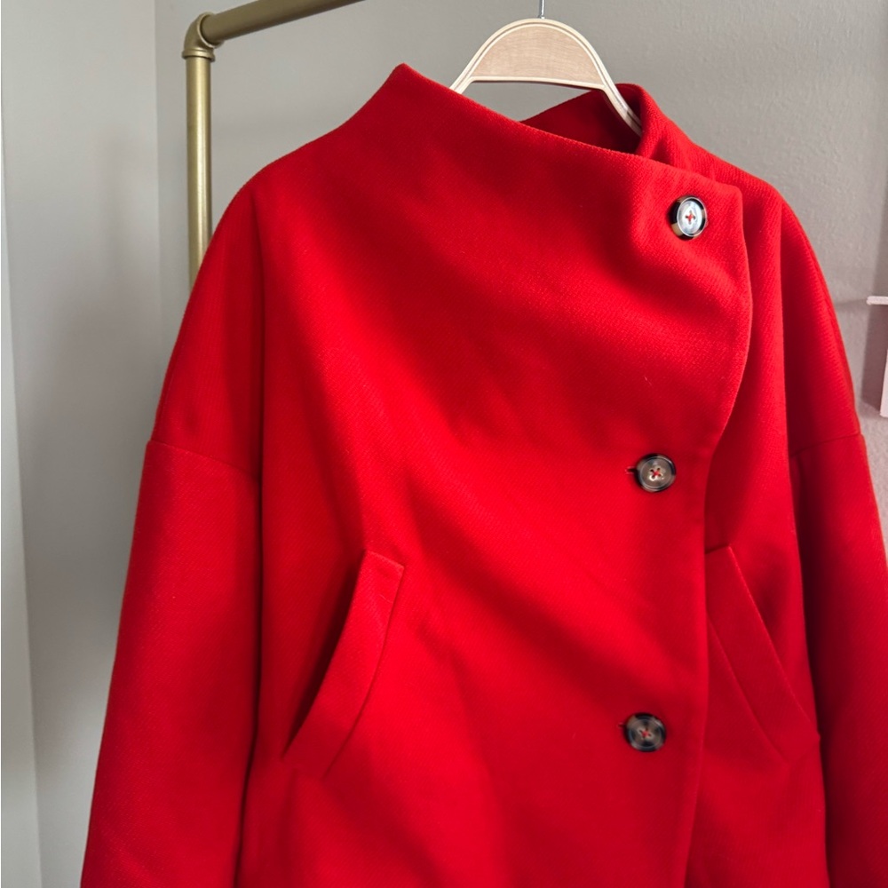 Anthropologie Scarlet Pea Coat